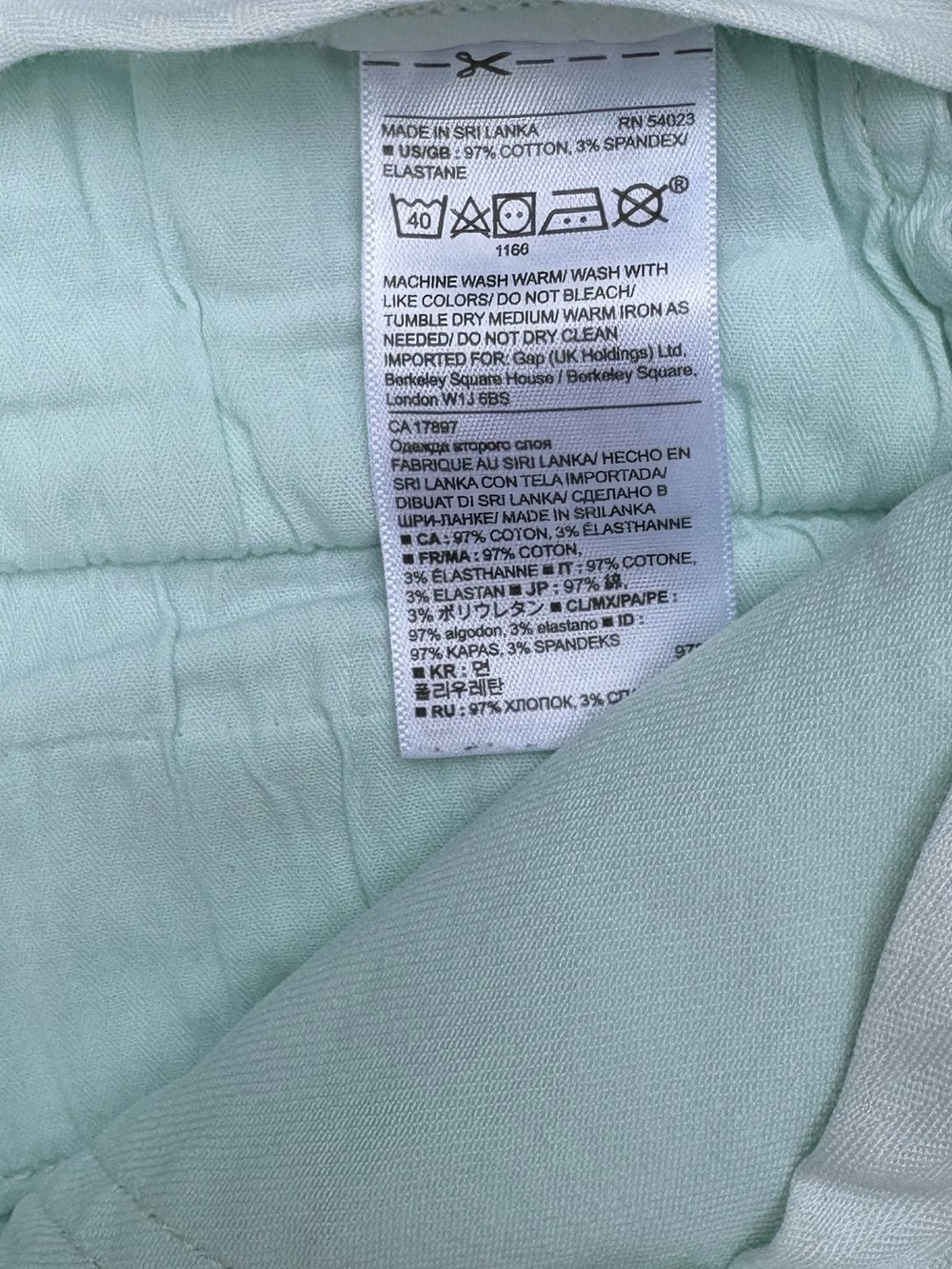 Banana Republic Sloan Utlity Jeans, Cool Mint - Picture 4 of 7